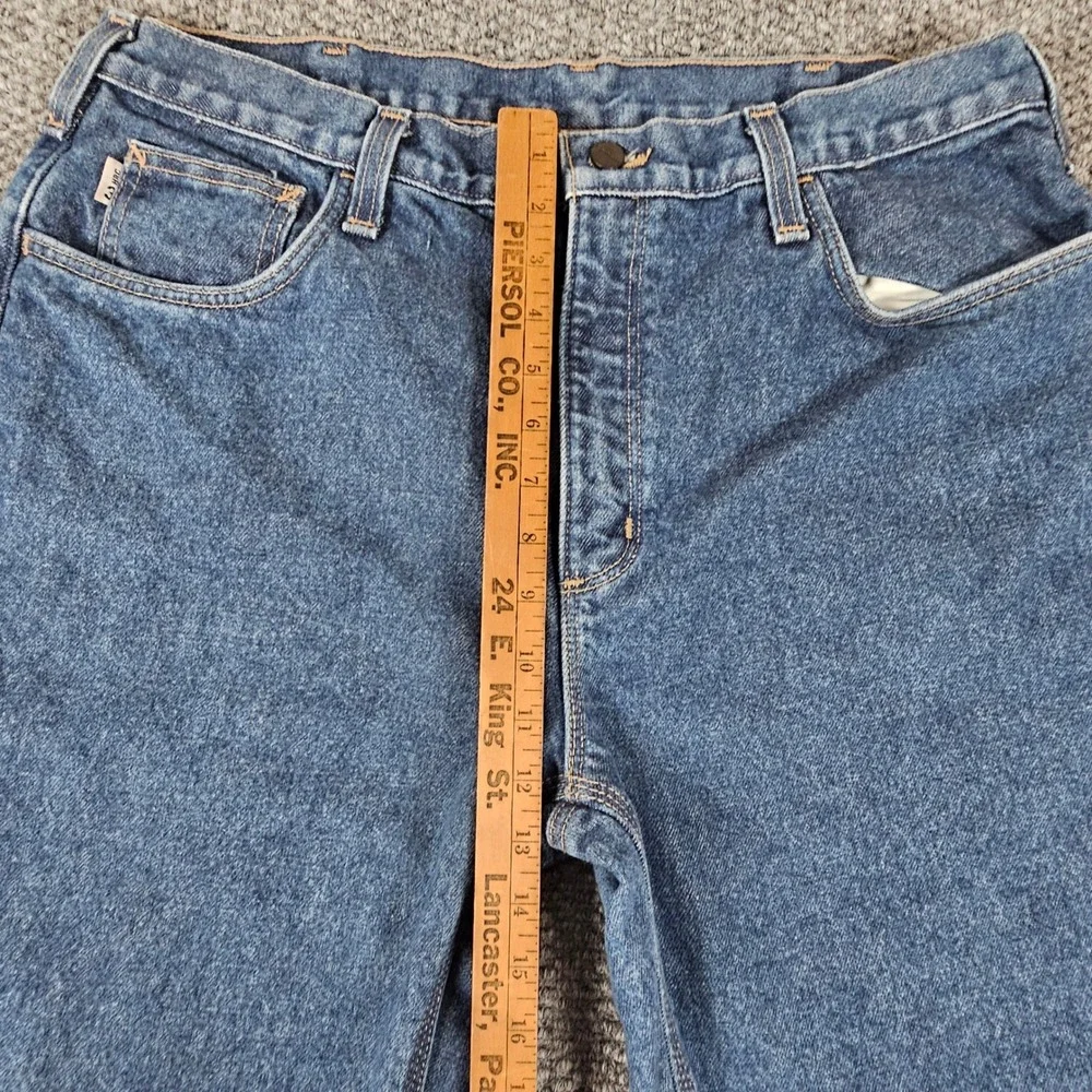Carhartt FR Flame Resistant Relaxed‎ Fit Jeans Mens 38x34 Lined Blue Denim